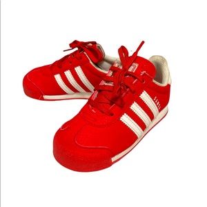 Red and white Toddler Adidas Samoa